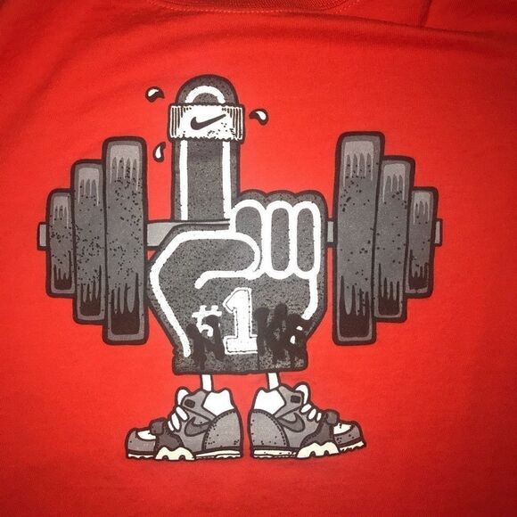 Nike boys athletic cotton orange T-shirt size L - Picture 3 of 3